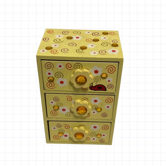 Cute 3 Drawer Mini Dresser with Ladybug Design! - Picture 10 of 10